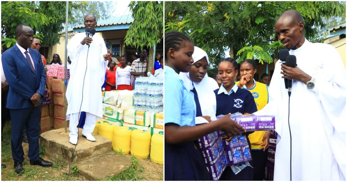 Le pasteur Ezekiel paiera 9 millions de KSh pour les frais de scolarité des élèves nécessiteux et fait don de 2 400 serviettes hygiéniques