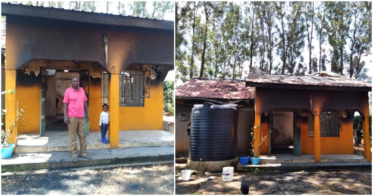 Siaya : Une famille en détresse alors que les assaillants mettent le feu à leur maison la nuit