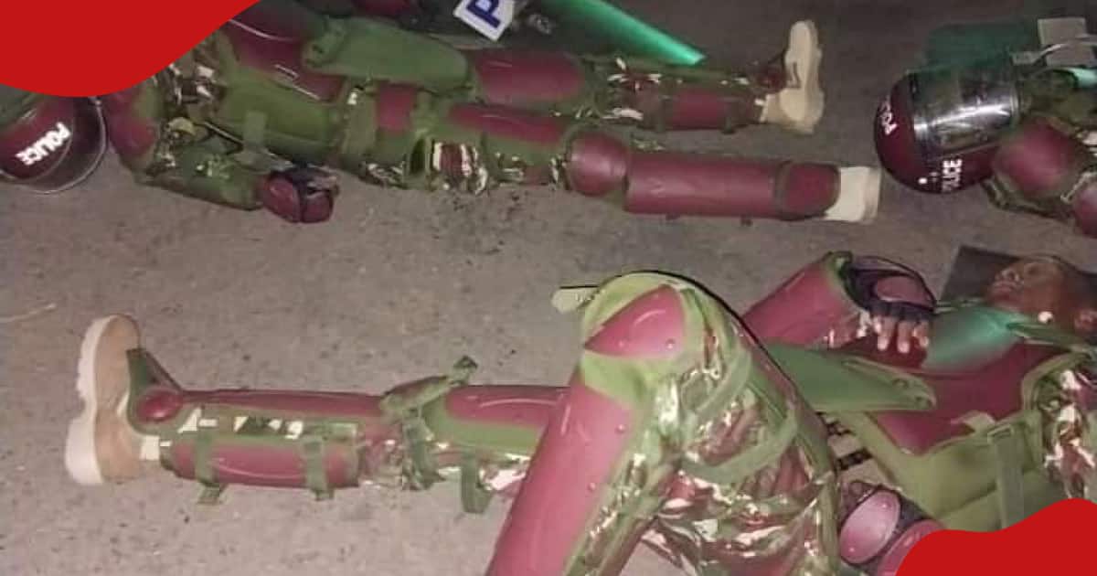 Maandamano : La police anti-émeute de Migori capturée alors qu'elle dormait sur la route à l'aube en attendant des manifestants