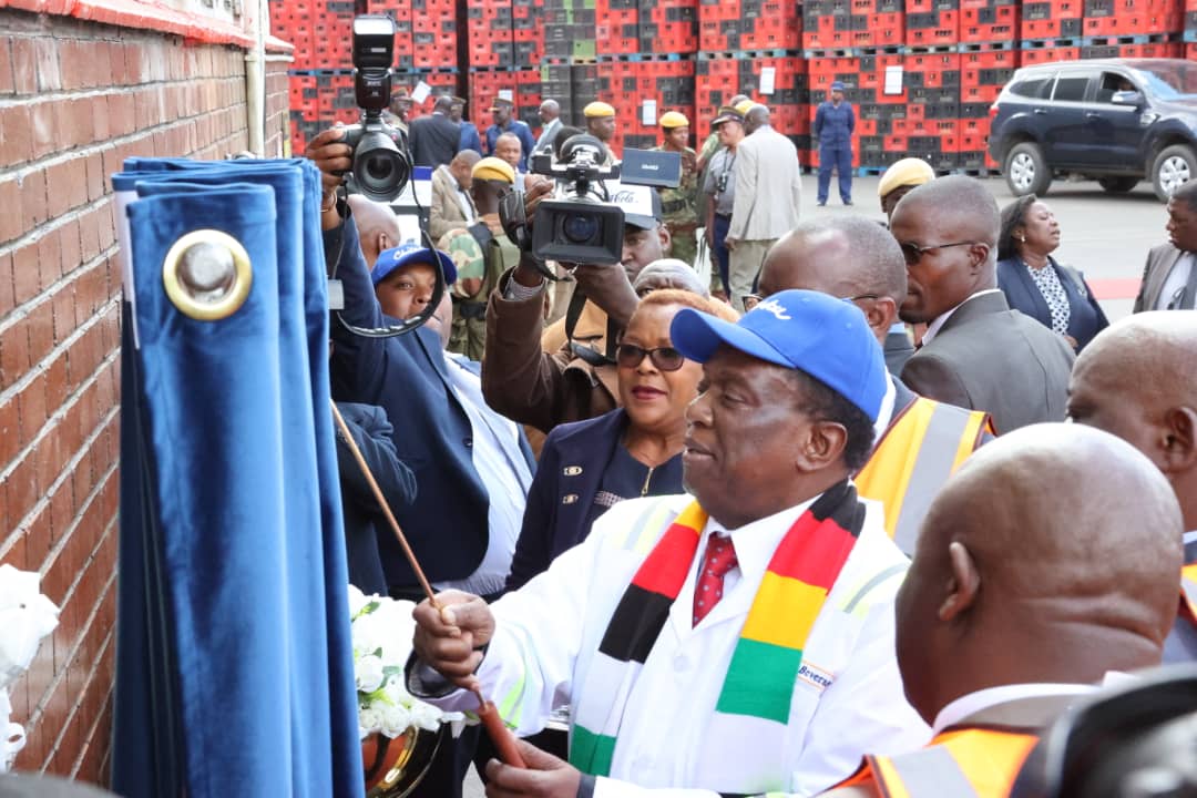 Mnangagwa commissions Delta Beverages plant