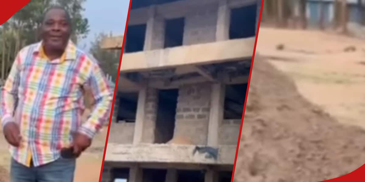 Le député Khamala perplexe de trouver de la terre argileuse sur le site de construction de l'étage de l'école : "Unatumia Matope Kujenga Ghorofa ?"