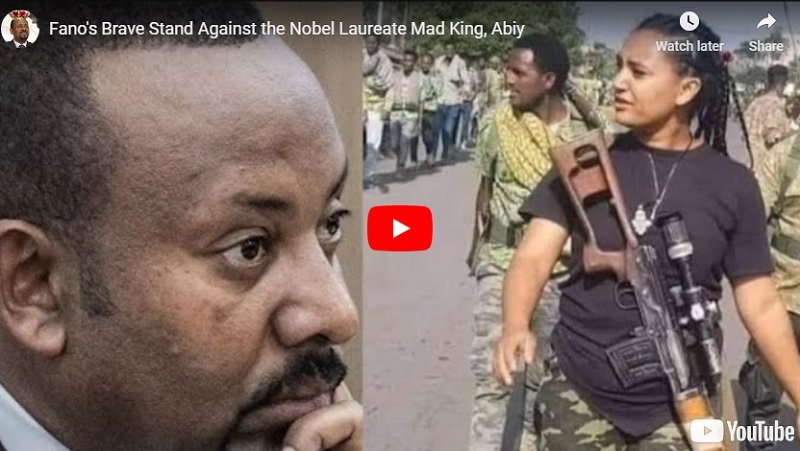 La position courageuse de Fano contre le lauréat du prix Nobel, le Roi Fou, Abiy