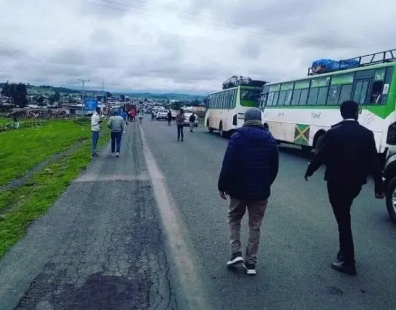 La sécurité de la région d'Oromia a expulsé les voyageurs de la région d'Amhara