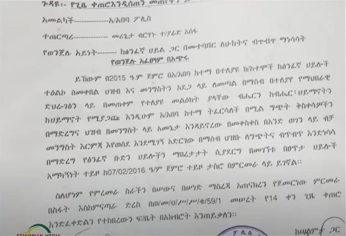 Audience du tribunal de Berhanu Tekleyared