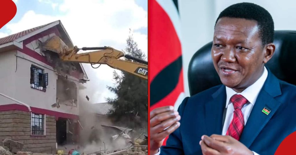 Expulsions de Mavoko : une vidéo d'Alfred Mutua avertissant les Kenyans contre la construction sur les terres de Portland apparaît