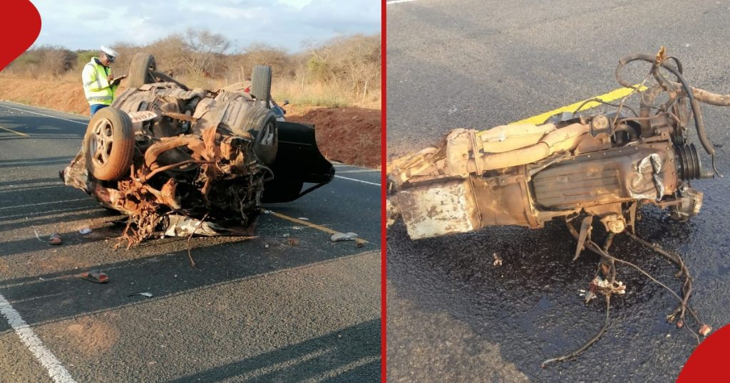 Kajiado : 5 tués et 3 blessés après une collision entre une voiture privée et une moto près de Namanga