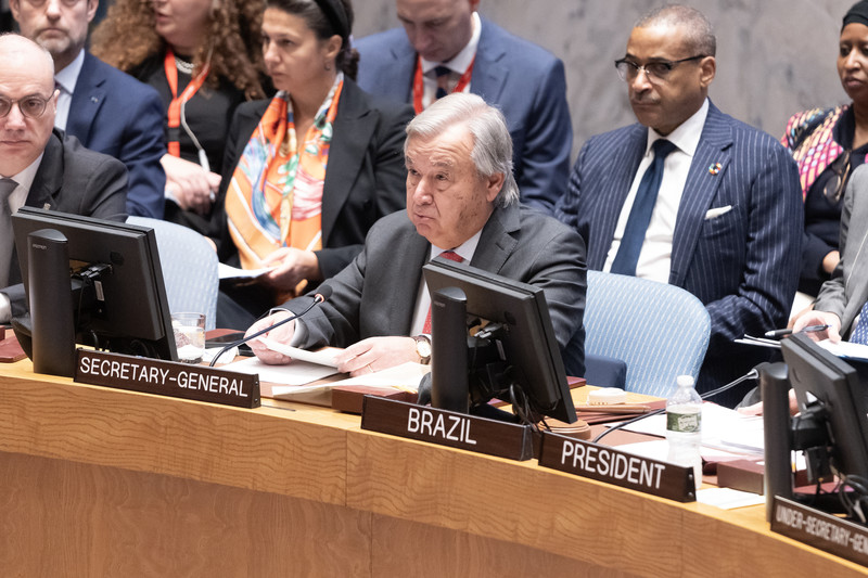 United Nations Secretary General At Oct Hearing On Gaza