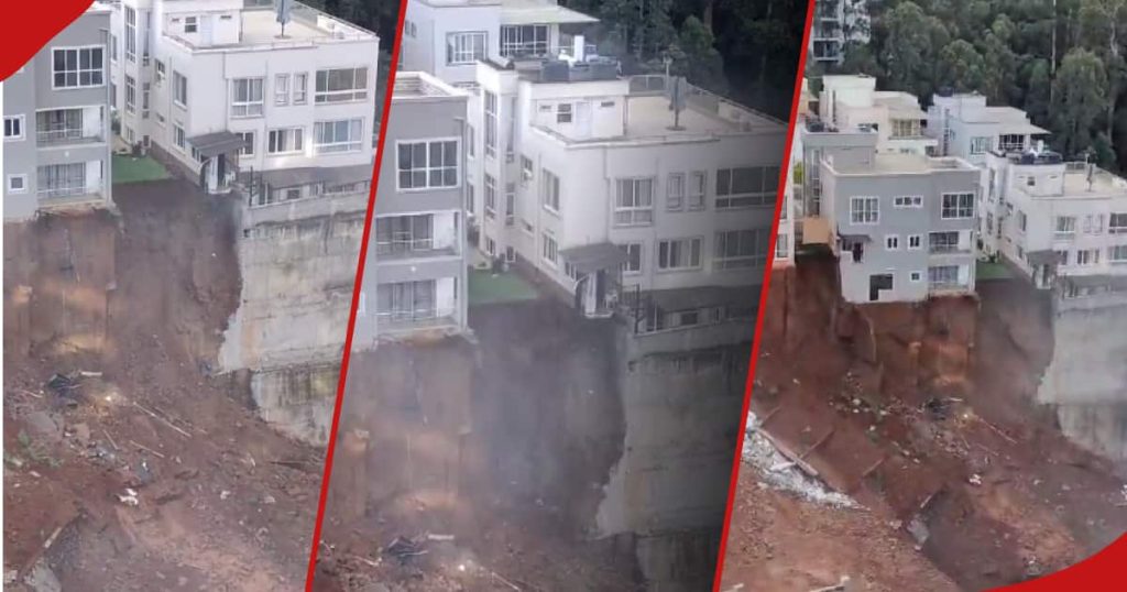 Nairobi : Inquiétudes alors que les terrains abritant des demeures près de la forêt de Karura commencent à couler