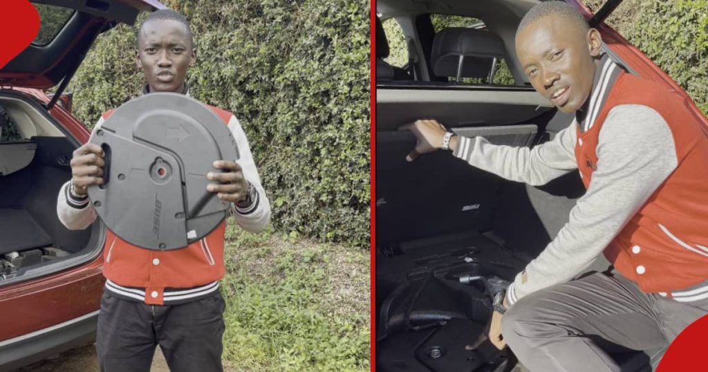 Un Kenyan montre un haut-parleur KSh 100k caché, couramment ciblé par les voleurs dans les modèles Mazda CX5