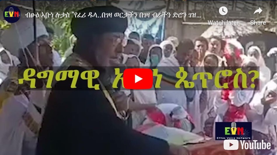 Abune Lukas a dénoncé les frappes de drones contre des civils et les meurtres d'enfants