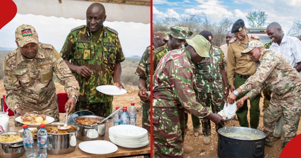 Kithure Kindiki partage le repas du lendemain de Noël avec des agents de sécurité à Baringo : « S'appuyer sur les leçons »