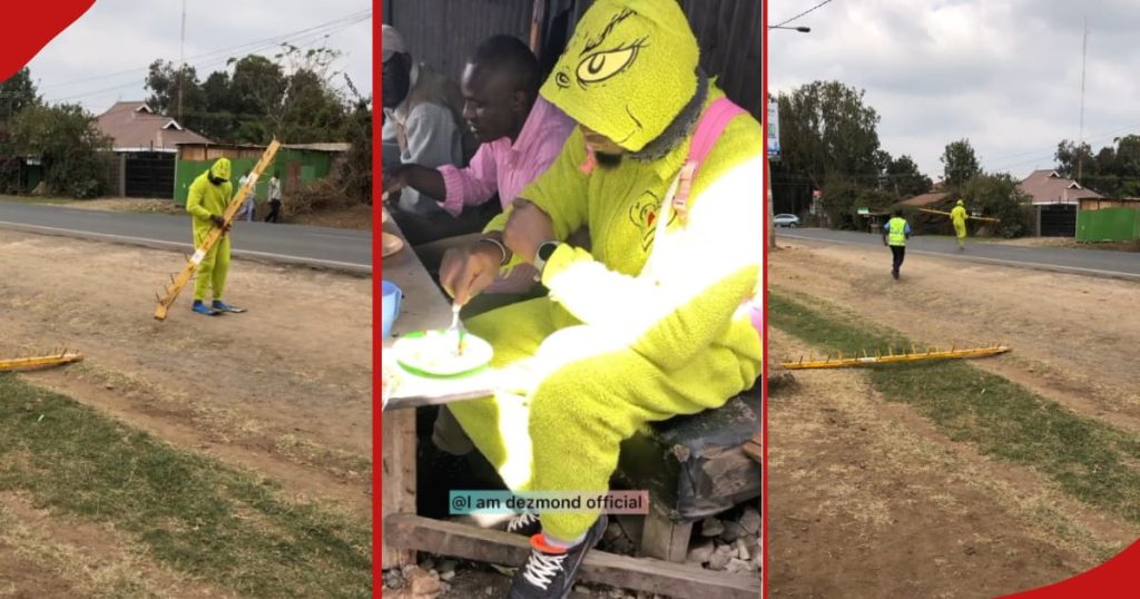 Les Kenyans chatouillent alors qu’un homme en costume emporte sans crainte un barrage de police : « Watu Wamechoka »
