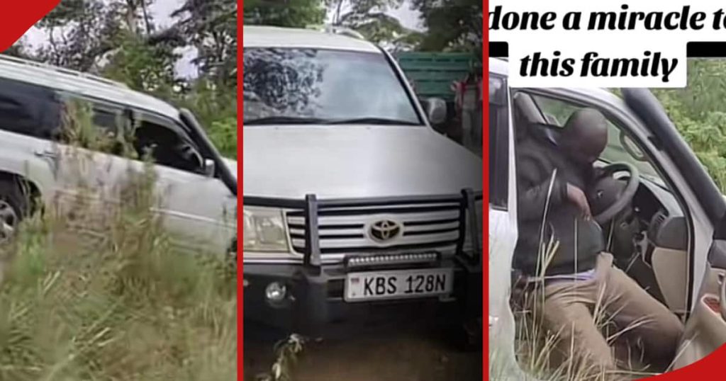 Les Kenyans réagissent alors que le SUV quitte la route et évite de descendre le cratère de Menengai : « Miracle »