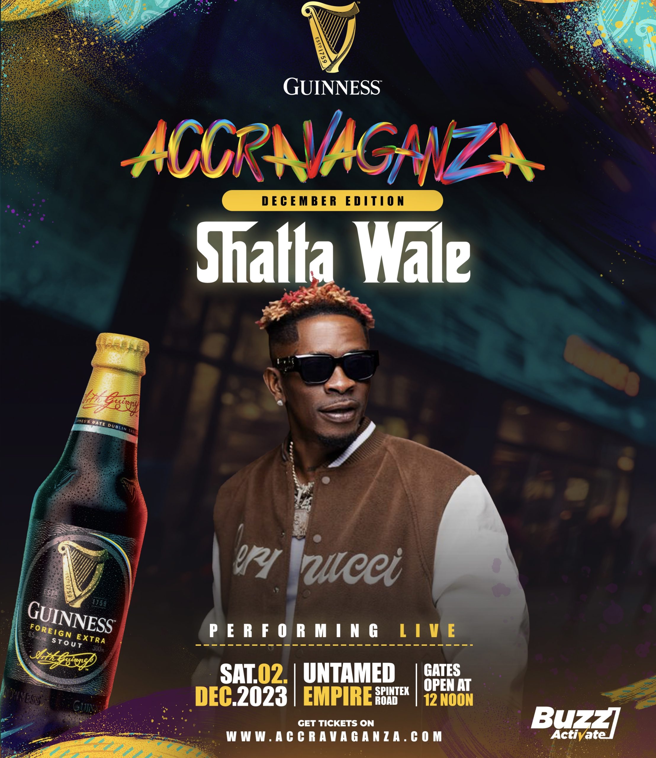 Shatta Wale, Darkovibes, La Meme Gang et bien d'autres en tête d'affiche de la deuxième édition de Guinness Accravaganza en décembre