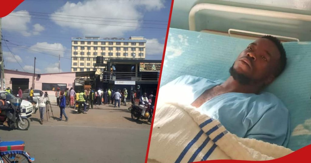 Un homme de Nakuru abattu à deux reprises par un policier dans un club s'exprime depuis son lit d'hôpital : « Alinipiga kwa Tumbo »