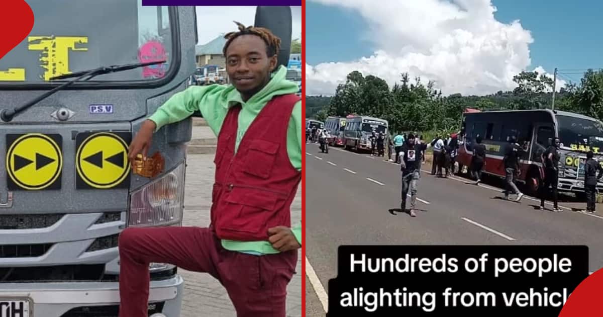 Des centaines de membres de l'équipage du Super Metro Matatu se pressent à Kirinyaga pour l'enterrement d'un collègue