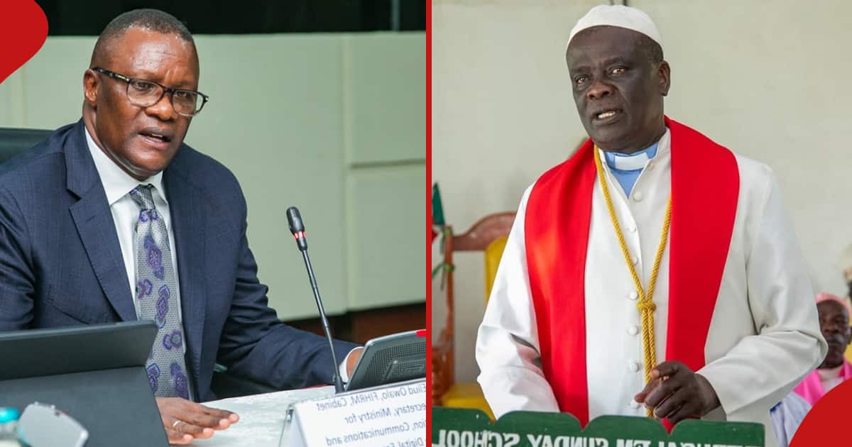 Eliud Owalo pleure l'archevêque adjoint de l'église de Nomiya, Jared Gondi