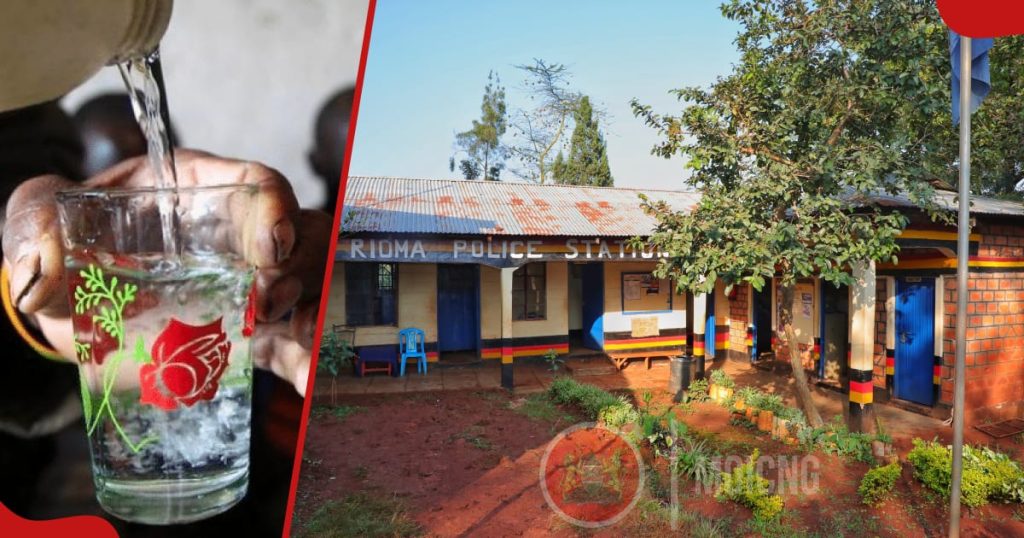 Kisii : Les policiers transportent le jerrican de Chang'aa au commissariat, font la fête et boivent avec les détenus