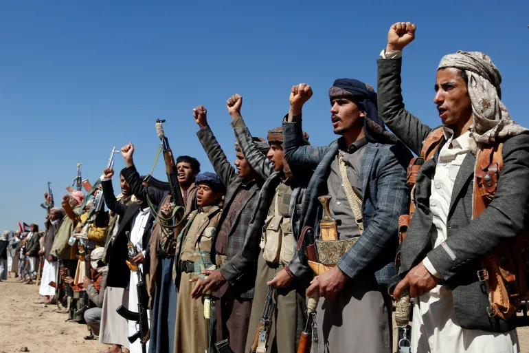 Yemen Resistance Fighters Rally In Response To Us Uk Aerial Strikes