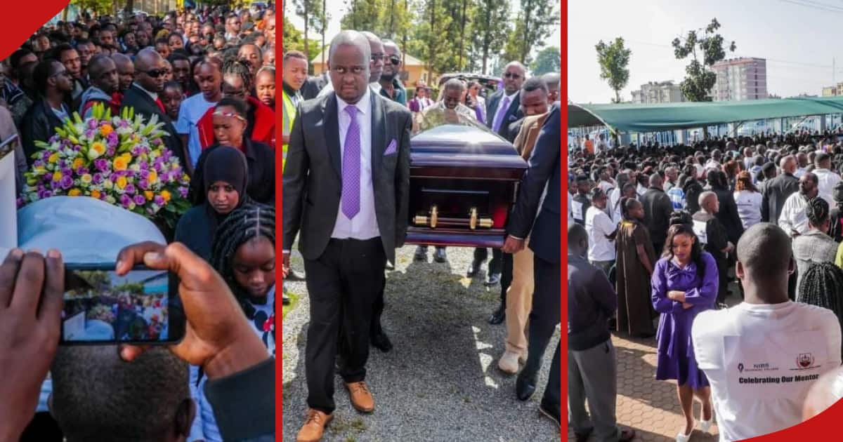 Photos : des milliers de personnes en deuil assistent à l'enterrement de la fondatrice du NIBS, Lizzie Wanyoike, à Gatanga