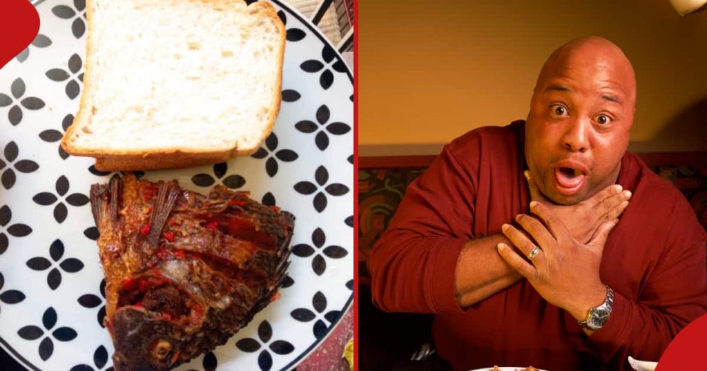 Réactions humoristiques alors qu'un Kenyan essaie de manger du poisson et du pain comme dans la Bible : « Achia Wayahudi »