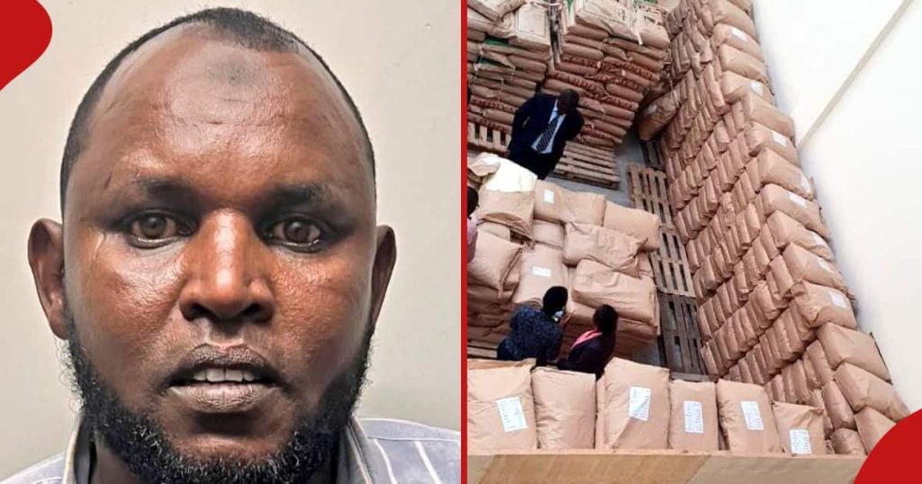 Ruai : des agents de la DCI arrêtent 2 suspects avec plus de 2,5 millions de KSh de lait en poudre de contrebande et 289 sacs de maïs