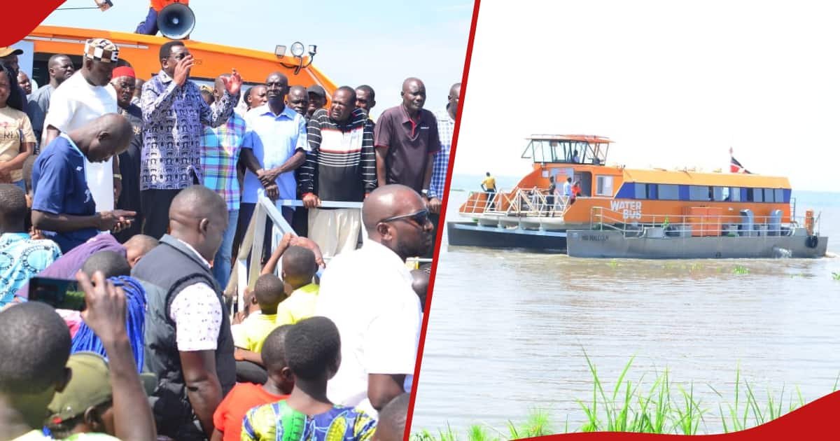 Siaya : James Orengo lance un nouveau bateau-bus pour faciliter les déplacements dans le lac Victoria