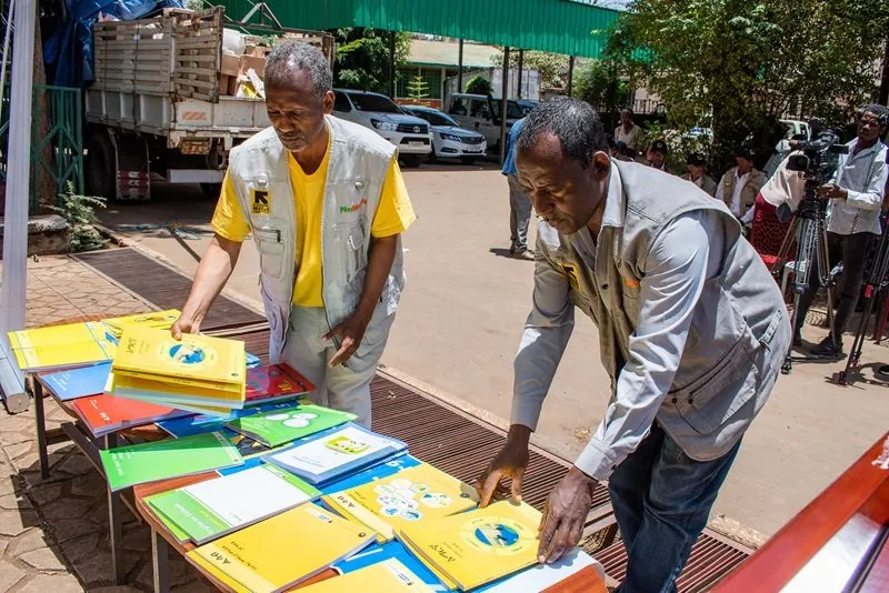 Text book  distribution - Amhara