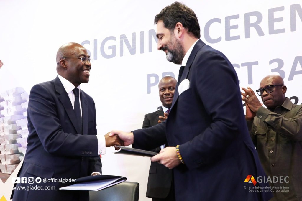 Une nouvelle raffinerie d'alumine sera développée au Ghana alors que le président annonce le partenaire stratégique de GIADEC pour le projet 3A