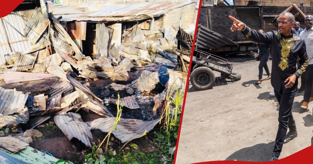 Babu Owino a le cœur brisé alors qu'un autre incendie détruit des maisons à Embakasi et laisse 63 sans-abri