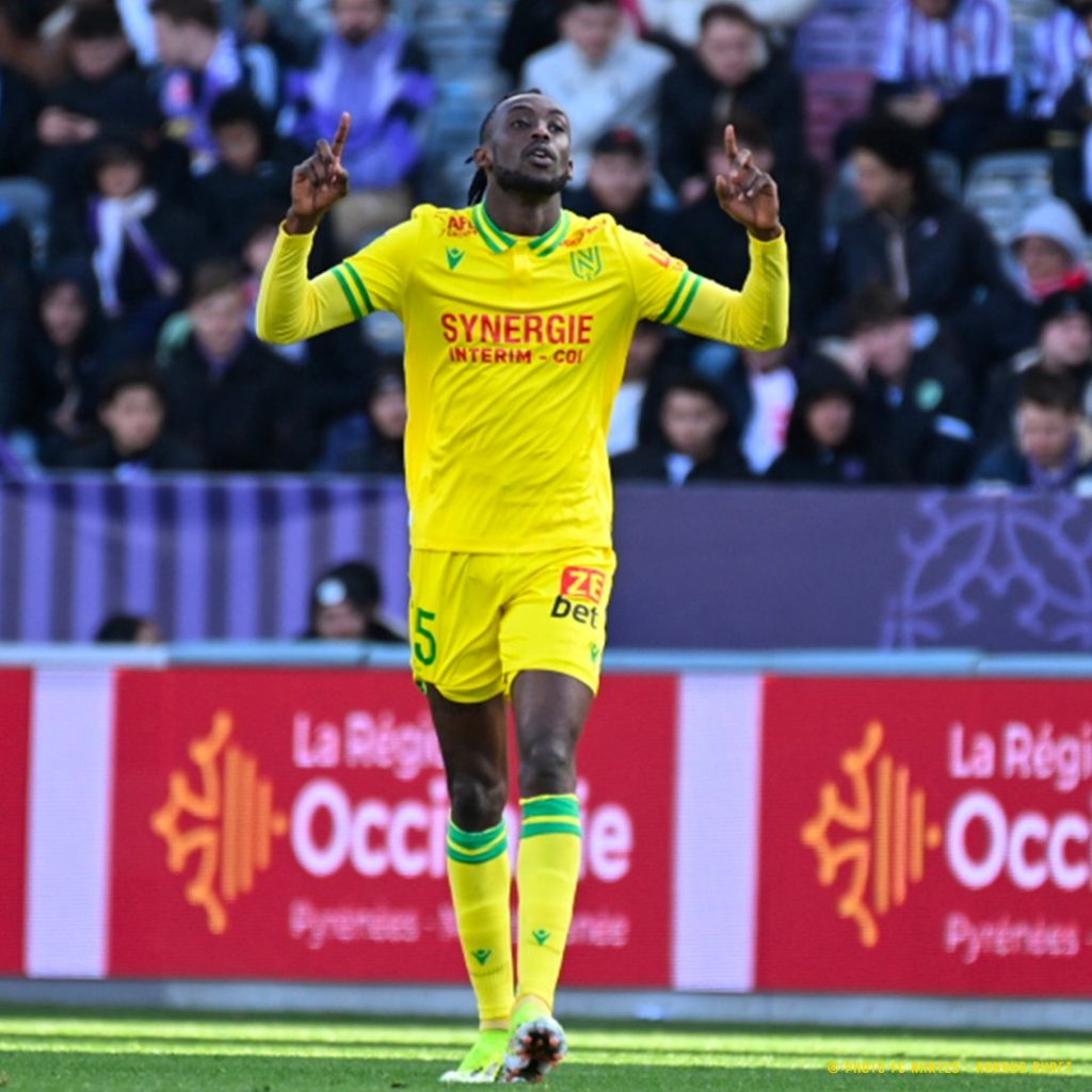 Kadewere marque son premier but en championnat pour Nantes