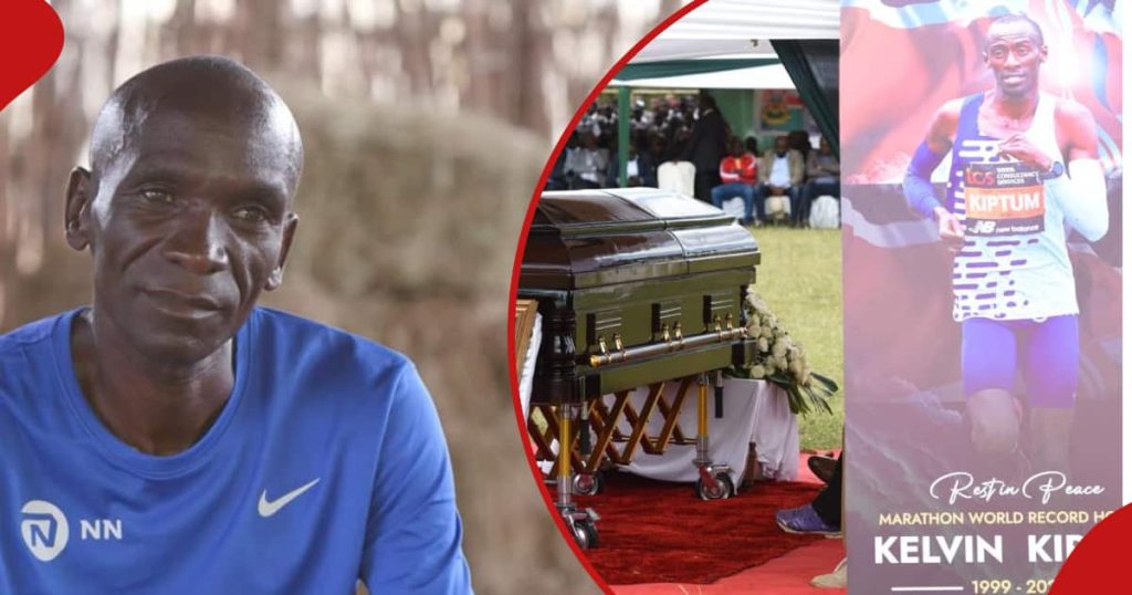 Kelvin Kiptum : Des questions persistent alors qu'Eliud Kipchoge n'assiste pas à l'enterrement du marathonien décédé