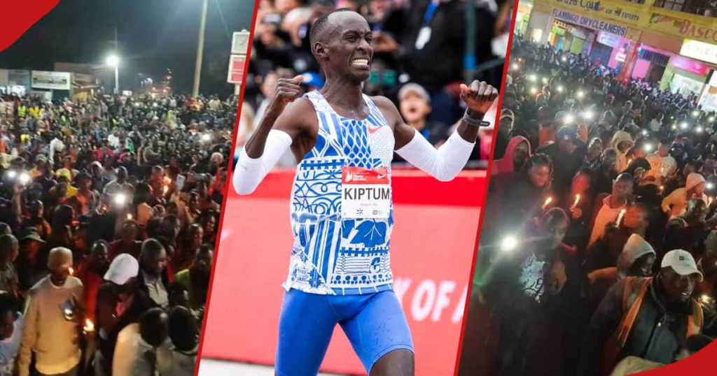 Kelvin Kiptum : Eldoret s'arrête tandis que les habitants allument des bougies en l'honneur du marathonien