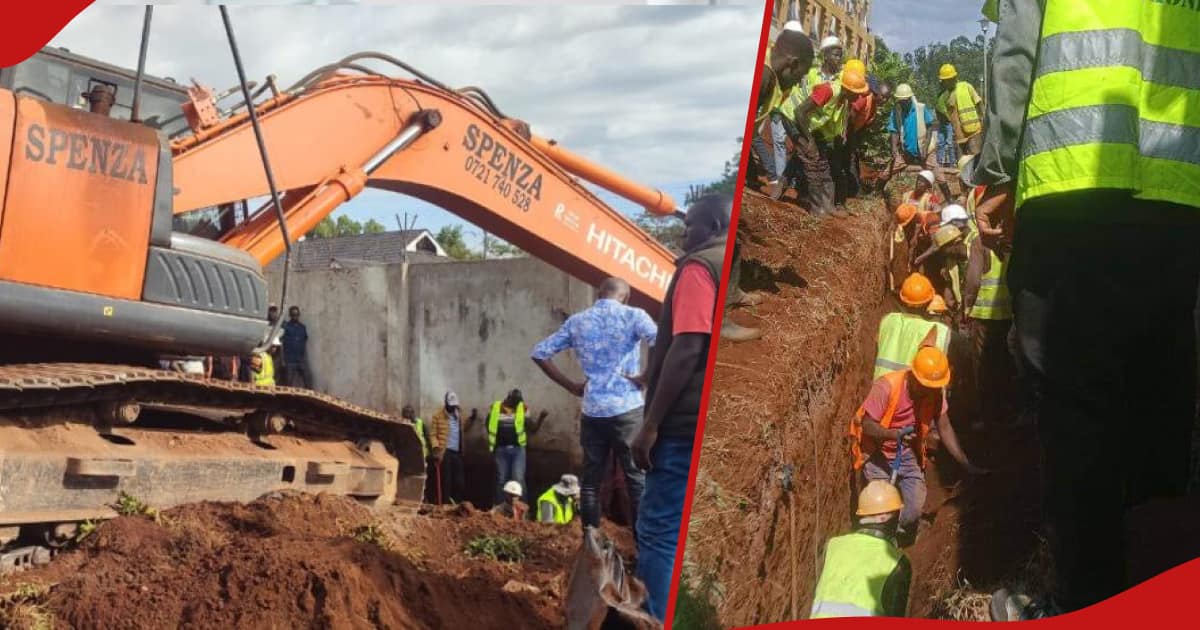 Kirinyaga : 2 morts alors que les égouts en construction dans les bureaux du comté s'effondrent et les enterrent vivants