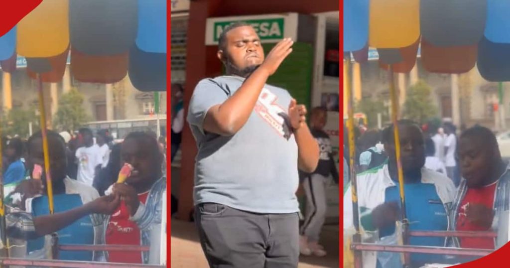 La vidéo de 2 hommes remplissant de glace dans le quartier central des affaires de Nairobi devient virale : "Wanameza Kama Yai"