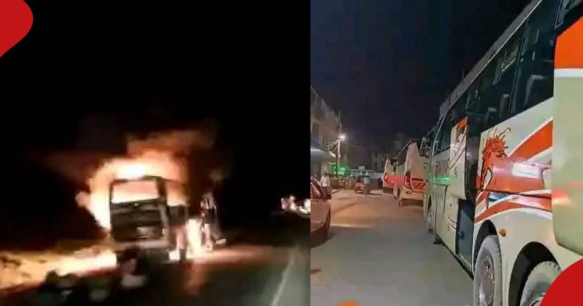 Le bus de Malindi à destination de Tahmeed transportant 48 passagers prend feu