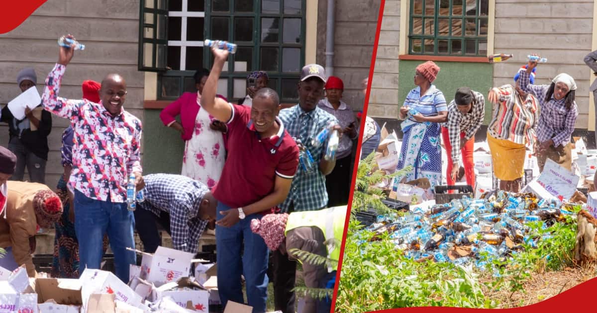 Les habitants de Nyeri prennent d'assaut les bureaux du gouvernement et détruisent la bière illicite saisie : « Imemaliza Watoto »