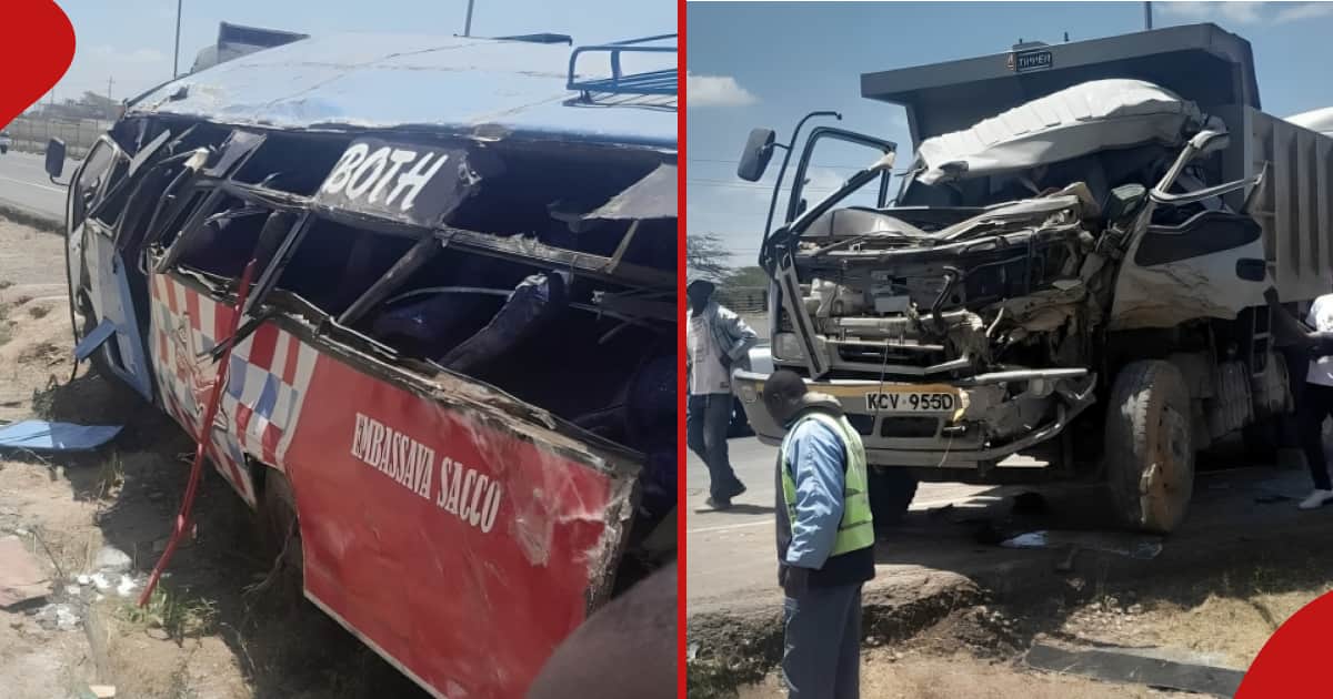 Syokimau : 2 morts et plusieurs blessés après la collision d'un bus d'Embassava avec un camion