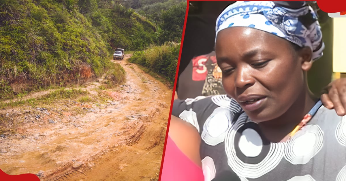 Une femme de Kiambu attend des jumeaux inquiète après une chute sur une route impraticable : « Ntajifungua Aje »
