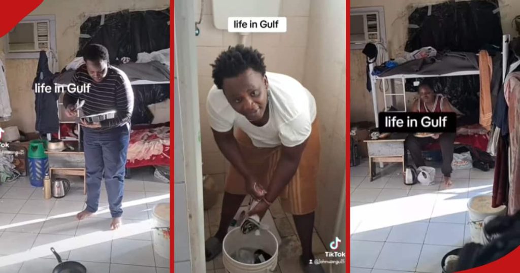Vidéos de Kenyans vivant dans des conditions sordides sur les surfaces du Golfe : « Wakirudi Kenya Wanasumbua »