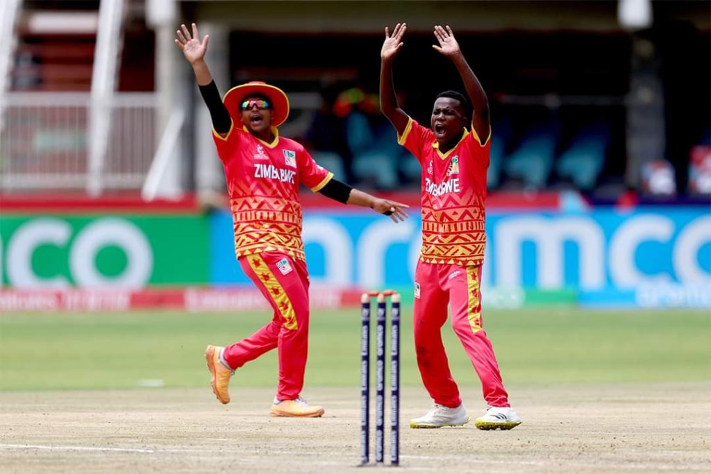 Coupe du monde : Zim Under 19 subit une lourde défaite contre l'Afrique du Sud