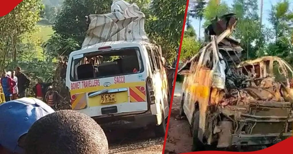 Bomet : 5 tués, 18 blessés après que Matatu ait percuté un tracteur le long de la route Olenguruone-Silibwet