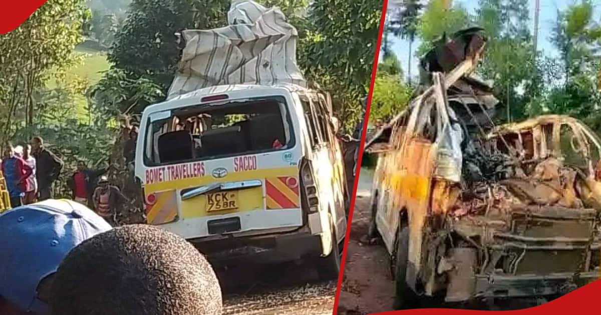 Bomet : 5 tués, 18 blessés après que Matatu ait percuté un tracteur le long de la route Olenguruone-Silibwet