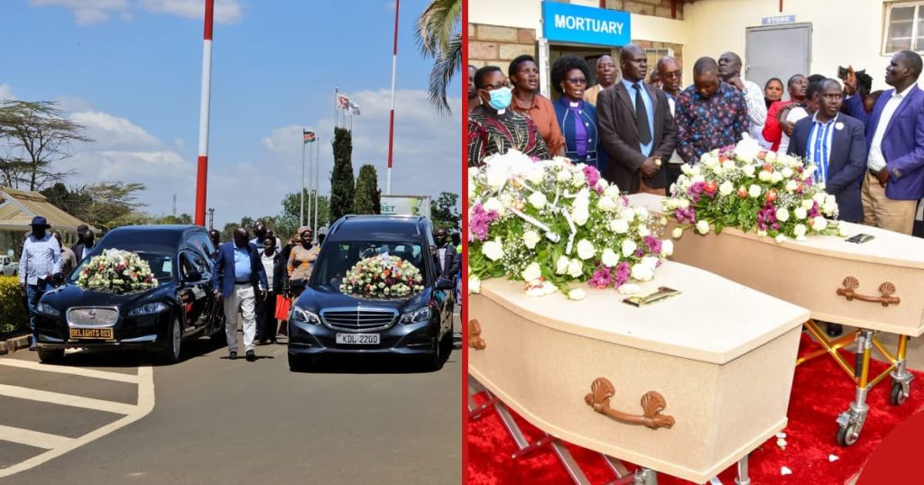 Humeur sombre alors que les corps de deux étudiants kenyans décédés en Australie atterrissent à Eldoret : « Très triste »