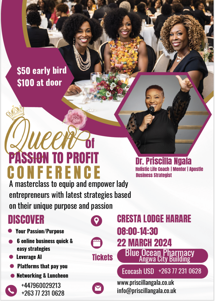 La coach de vie Dr Priscilla Ngala donnera une masterclass en affaires à Harare |