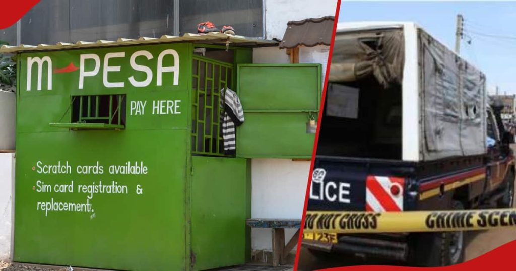 Kirinyaga : 2 suspects de vol s'enfoncent dans un autre véhicule après avoir volé dans un magasin M-Pesa