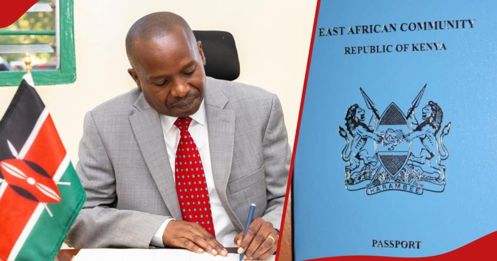 Le traitement du passeport prendra 3 jours à partir de novembre, déclare Kithure Kindiki