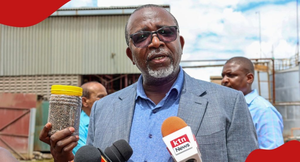 Mithika Linturi ferme une entreprise accusée de fabriquer de faux engrais