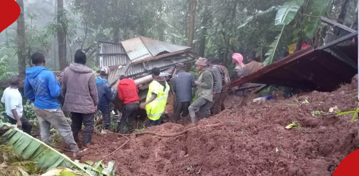 Murang'a : 4 morts redoutés alors que 3 maisons s'effondrent à cause de glissements de terrain à Kiganjo