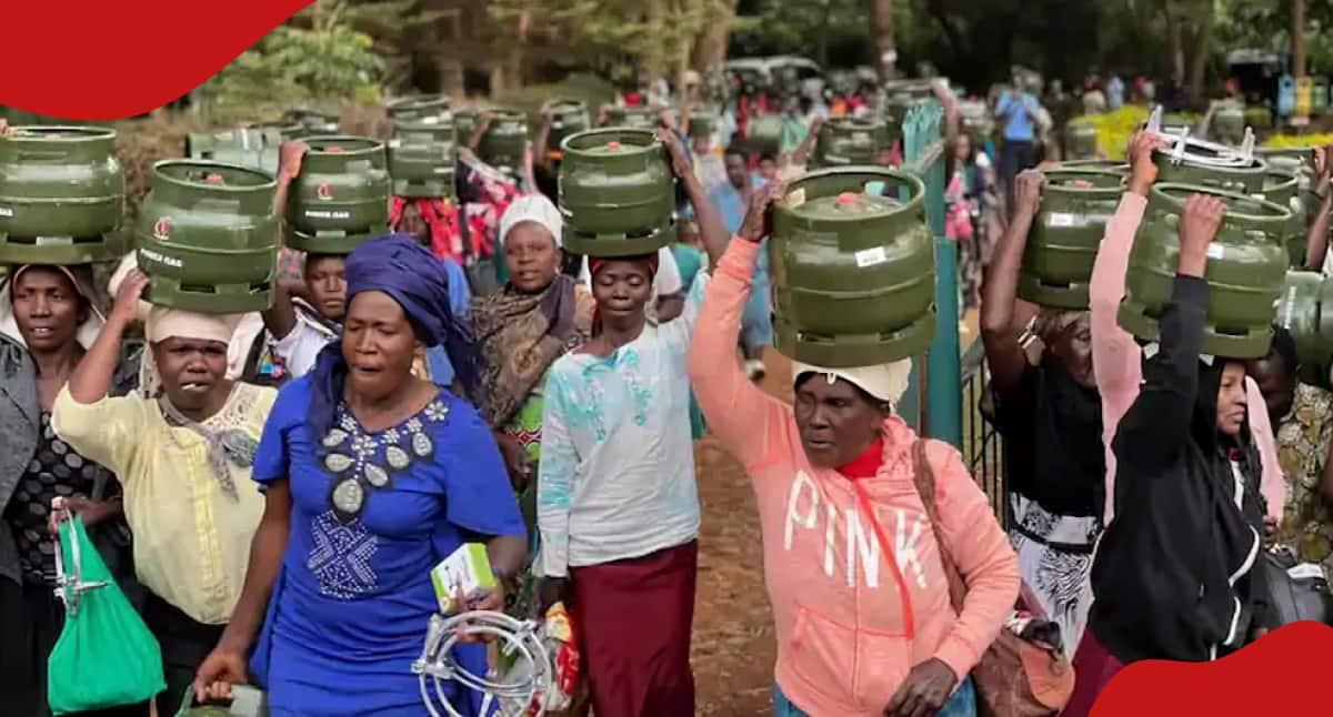 Trans Nzoia MCA fait don de 625 bouteilles de gaz de cuisine aux femmes des bidonvilles et des zones rurales